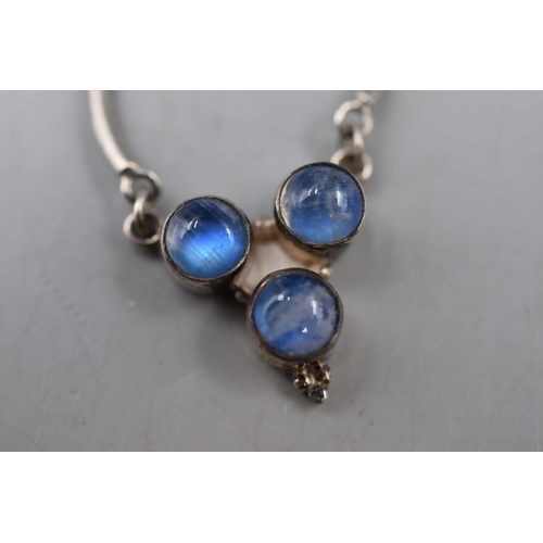 2 - A Sterling Silver Moonstone Necklace