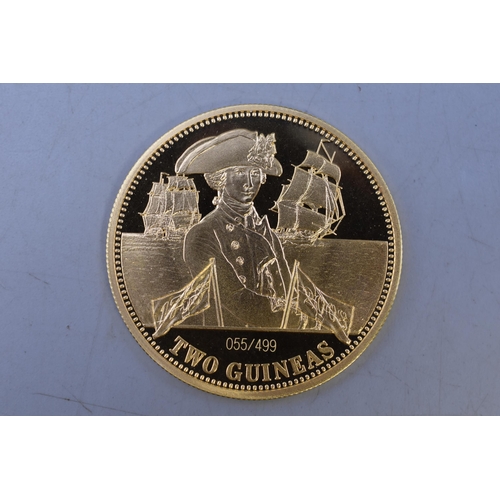 6 - Tristan Da Cunha 22 Carat Gold Limited Edition (055 of 499) Proof Trafalgar Milled Edge Coin (16.8gr... 