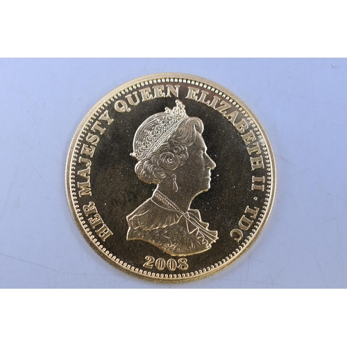 6 - Tristan Da Cunha 22 Carat Gold Limited Edition (055 of 499) Proof Trafalgar Milled Edge Coin (16.8gr... 