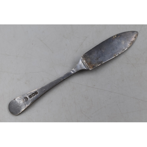 37 - Hallmarked Sheffield Silver Butter Knife