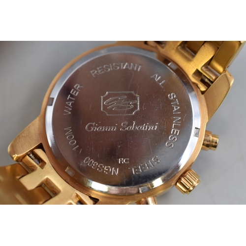 78 - Gianni Sabatini Gents Watch (Main Mechanism Ticking at time of Listing)