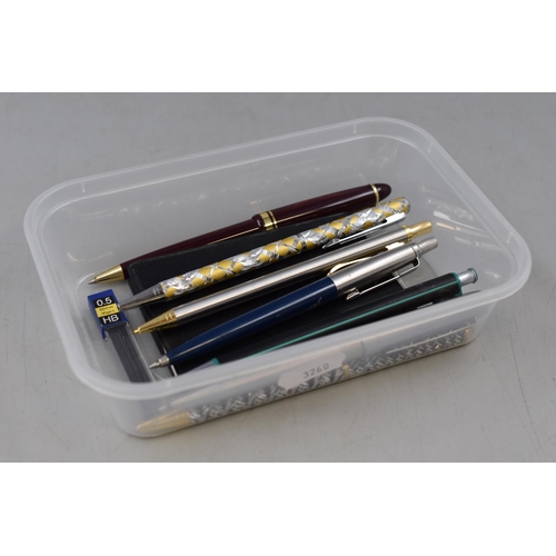 88 - A Selection of Pens and A Mechanical Pencil. Includes Parker and Sheaffer.