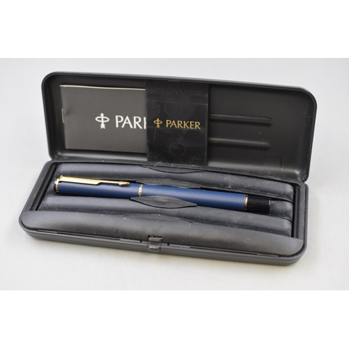 89 - A Parker Norweb Fountain Pen, In Parker Case