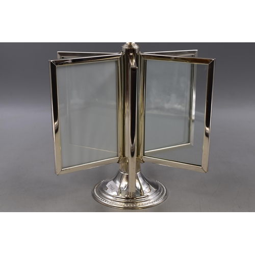 102 - Art Deco style Decorative Plated Rotating Photo Stand 10