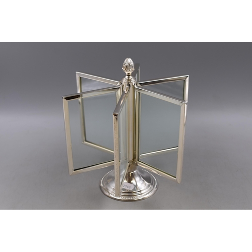 102 - Art Deco style Decorative Plated Rotating Photo Stand 10