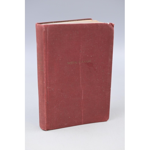 115 - Hard to find ‘pocket size’ Mein Kampf with red cover. Published in 1942