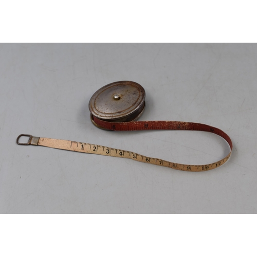 116 - An Antique Floral Embroidered Tape Measure, Measures Up To 40