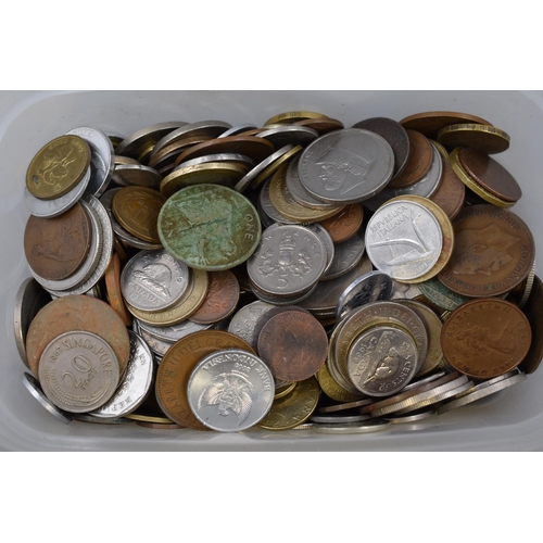 128 - Approx 1.6kg of Unsorted UK and Worldwide Coinage