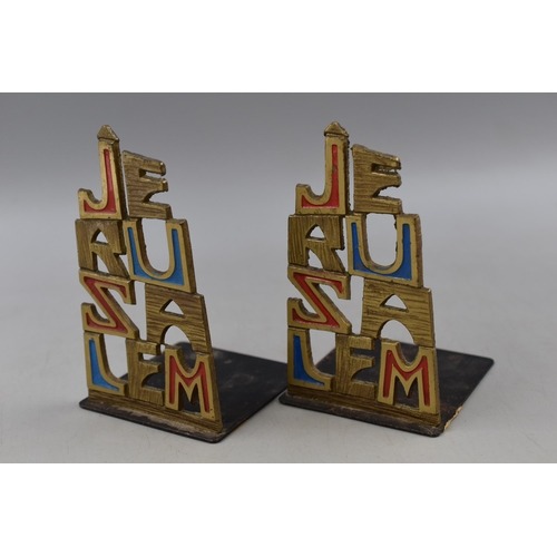 170 - pair of Jerusalem Bookends