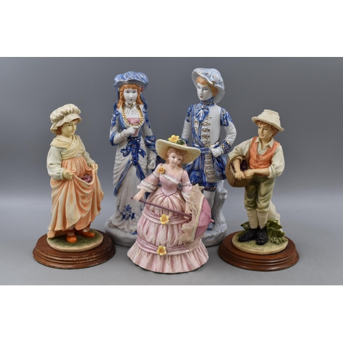 321 - Five Ceramic Figurines including Musical (Tallest 12