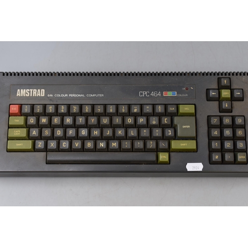 346 - Amstrad CPC 464 Colour Personal Computer (Untested) Comes with Armstrad Cassette Games Including Tus... 