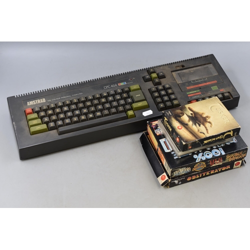 346 - Amstrad CPC 464 Colour Personal Computer (Untested) Comes with Armstrad Cassette Games Including Tus... 