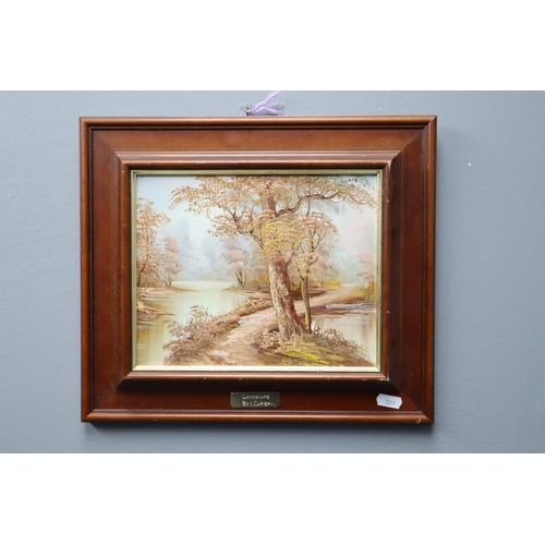 357 - Three Framed Oils on Canvass and Board Depicting Country Scenes in Framed Mounts