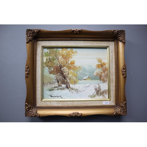 357 - Three Framed Oils on Canvass and Board Depicting Country Scenes in Framed Mounts