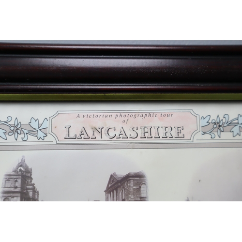 359 - Two Framed and Glazed Photographic Map Tours of Lancashire and Cheshire by Amway Bygones (22