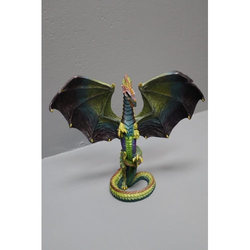 369 - An Enchantica Pia Sharn Dragon of Many Colours Figure (EN2162), With Box.