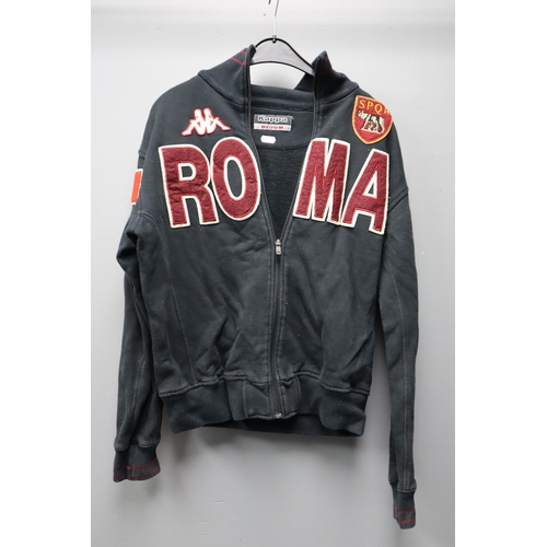 523 - Mixed Lot of Football Regalia to include a Liverpool Scarf and a Kappa Roma Jacket size M