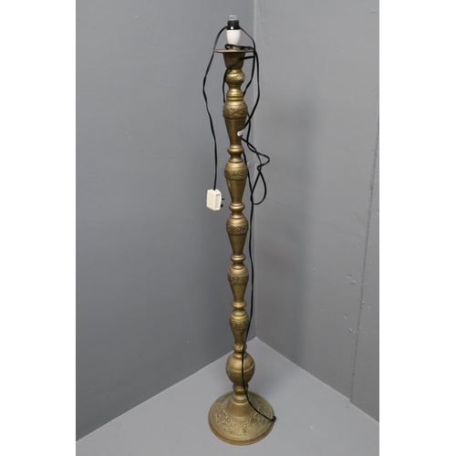 531 - Vintage Arabic Brass Decorative Freestanding Lamp 50