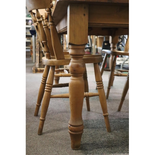 548 - Country Kitchen Solid Pine Dining Table with 4 Chairs (Removeable Legs) 71