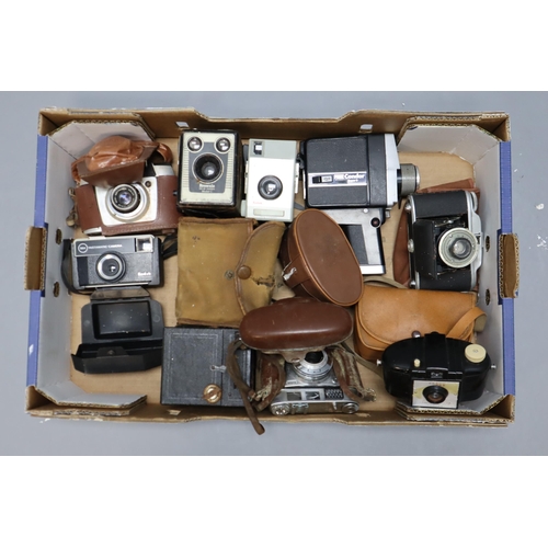 679 - Selection of Mixed Cameras including Instamatic, Brownie, Kershaw, Super 8 and More