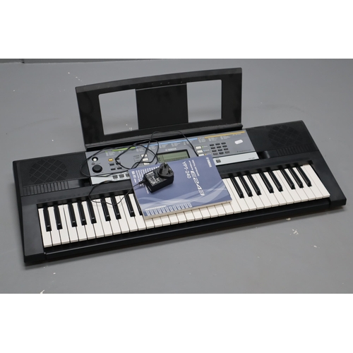 685 - A Yamaha YPT-240 Digital Keyboard, With Instructions. Powers on When Tested.