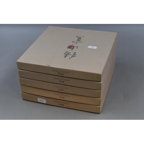 655 - A Selection of Five Japanese Boxed Ketsuzan-Kiln Collectors Plates, With Certificates of Authenticit... 