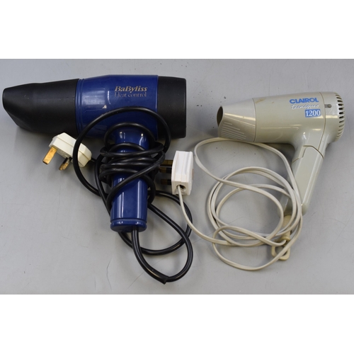 661 - A Selection Of Three Hair Dryers, A Manicure Set And Skinvention. Includes Babyliss, Clairol, and Mo... 