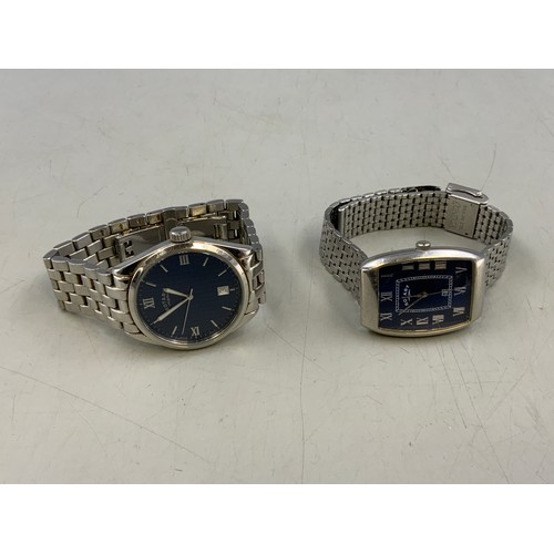 76A - Two Rotary Gents Watches (Both Working)