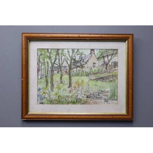 660 - Two Framed and Glazed Watercolours Depicting Rural Landscapes, One Signed Jean Pothecary. Both Appro... 