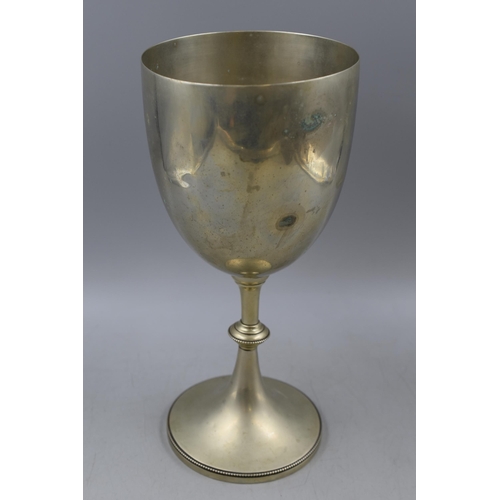 19 - Large Silver Plated 'Mappin and Brothers' Chalice Approx. 12” High