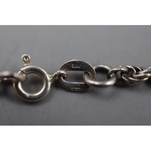 24 - Silver 925 Chain Link Bracelet Complete with Presentation Box