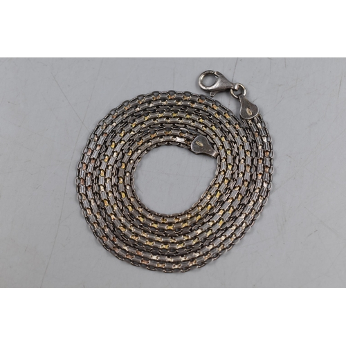 36 - Silver 925 Chainmail Necklace