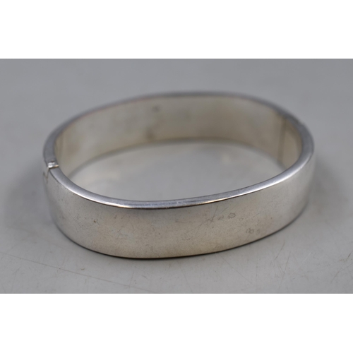 40 - Silver 925 Heavy Bangle