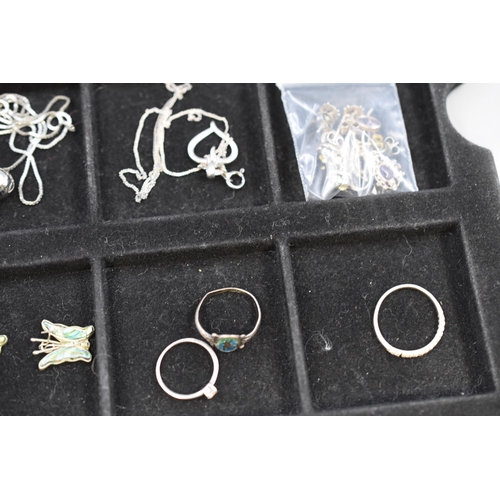 62 - Selection of Silver Jewellery including Pendant Necklaces, Earrings and Rings