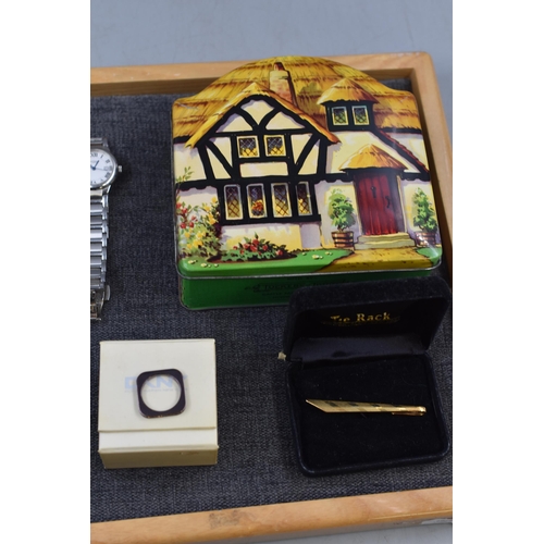 97 - Mixed Selection including Dior Compact, DKNY Ring, Rotary Watch, Zippo Lighter and More