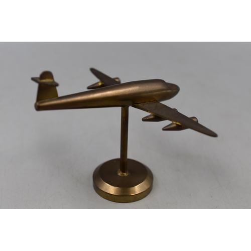 101 - Brass Model of 4 Engine Passenger Plane (4.5