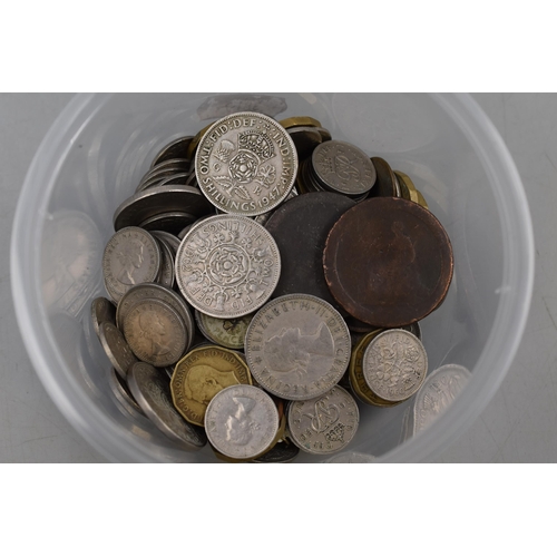 134 - Two Tubs of Mixed Coinage (1.46kg)