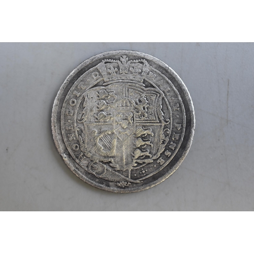 143 - George III 1817 Silver Sixpence