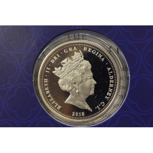 156 - Sapphire Jubilee (1953 - 2018) Coin Collectors Pack includes Six Solid Silver and Gold Plated Coins ... 