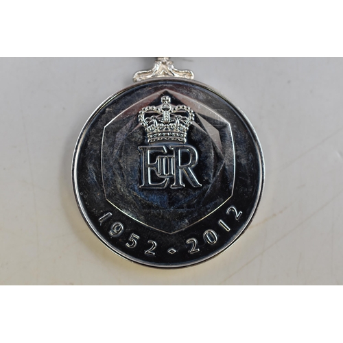 166 - Elizabeth II Diamond Jubilee Medal (1952 - 2012) Complete with Ribbon and box