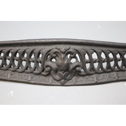 288 - Cast Iron Serpentine Fire Front Cast Iron Fender Approx. 49 inches