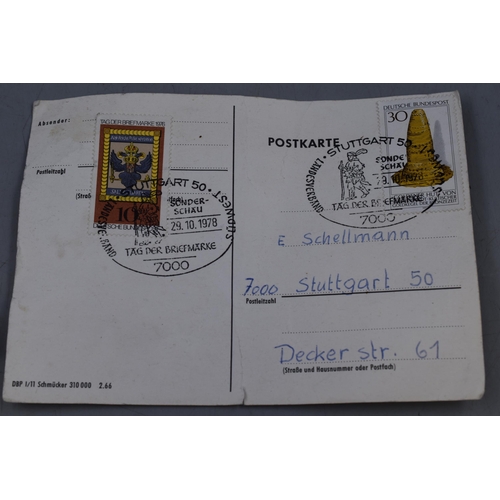 181 - 1978 German Post Office Post Card and Service Medal