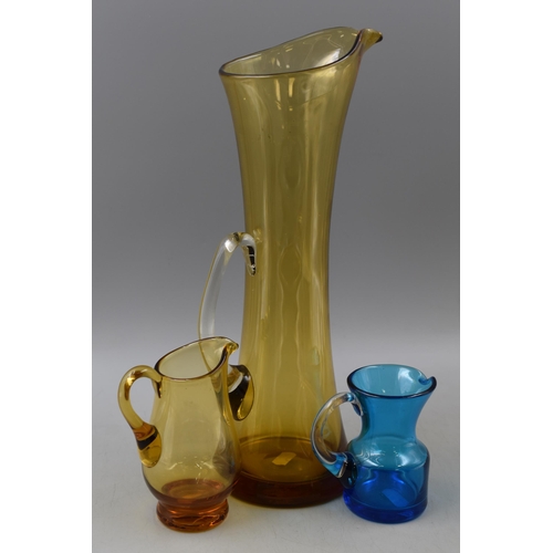 194 - Three Krosmo of Poland Mid Century Jugs (Tallest 14