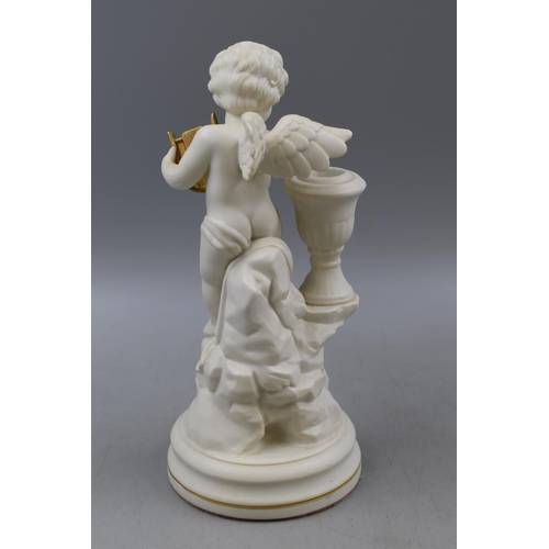 200 - A bisque porcelain candleholder, 'Amorini Di Pompeii', by Gianni Benvenuti, Approx 9