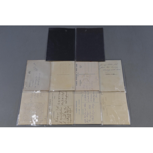 208 - Selection of 9 WWI Silk Postcards