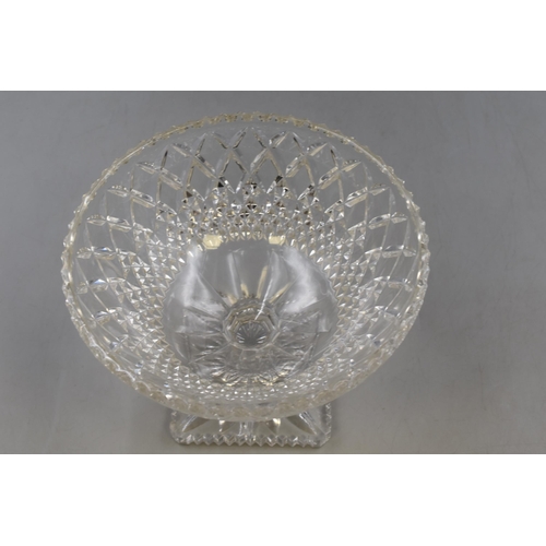 232 - Heavy Crystal Footed Dish (10