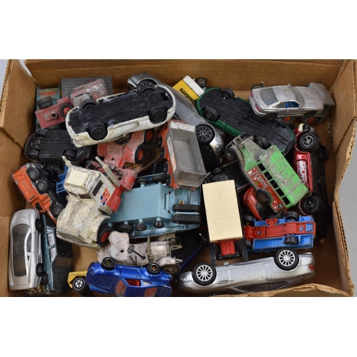 461 - A Selection of Assorted Playworn Die Cast Vehicles. Includes Corgi, Matchbox, Lesney and More.