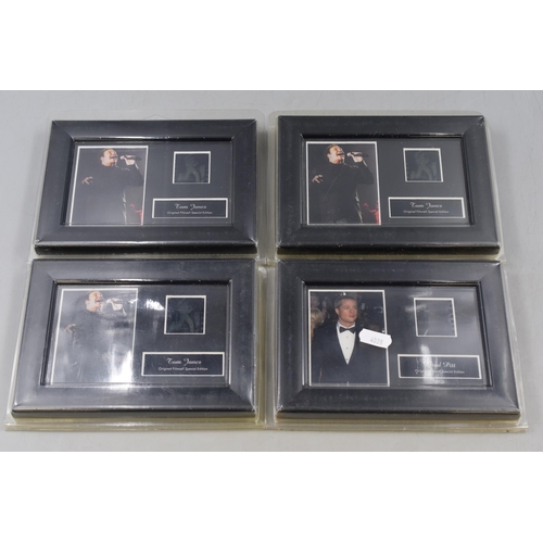 474 - Four Framed and Glazed Film Cells. Includes Brad Pitt and Tom Jones.