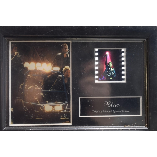 475 - A Selection of Five Framed and Glazed Music Themed Film Cells. Includes Will Young, Take That and Bl... 