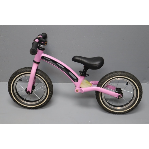 483 - Childs Hedy Pro Learner Balance Bike with adjustable seat and rear suspension